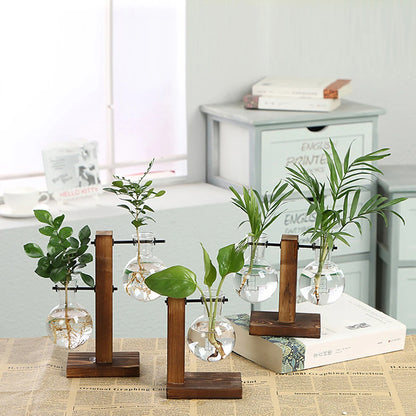 Verdant Harmony Glass Planter