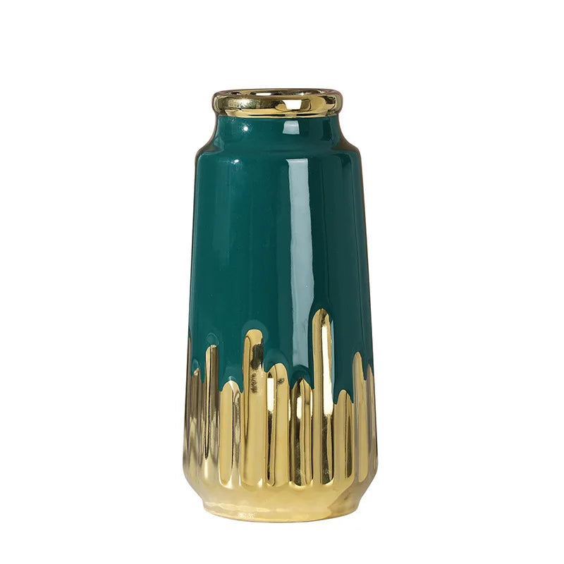 Golden Horizon Hydroponic Vase