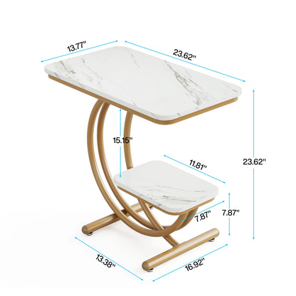 Marble Grace Side Table