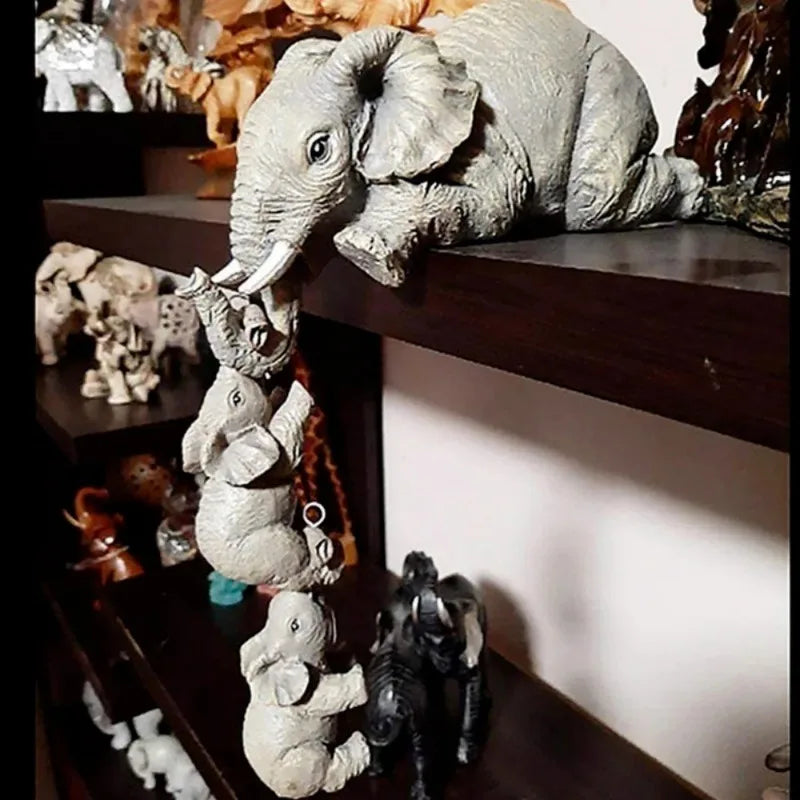 Cute Elephant Family Display