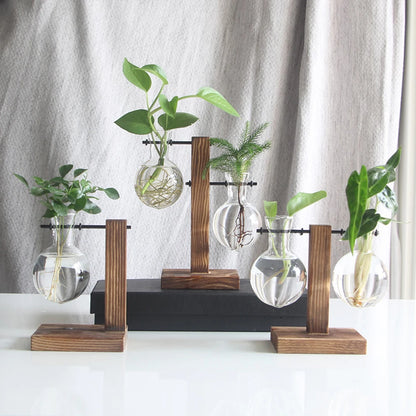 Verdant Harmony Glass Planter