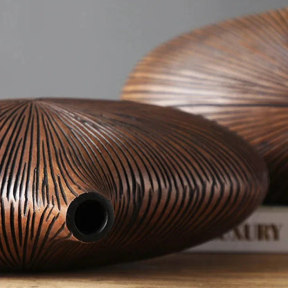 Artisan Stripe Vessel - Dark Finish